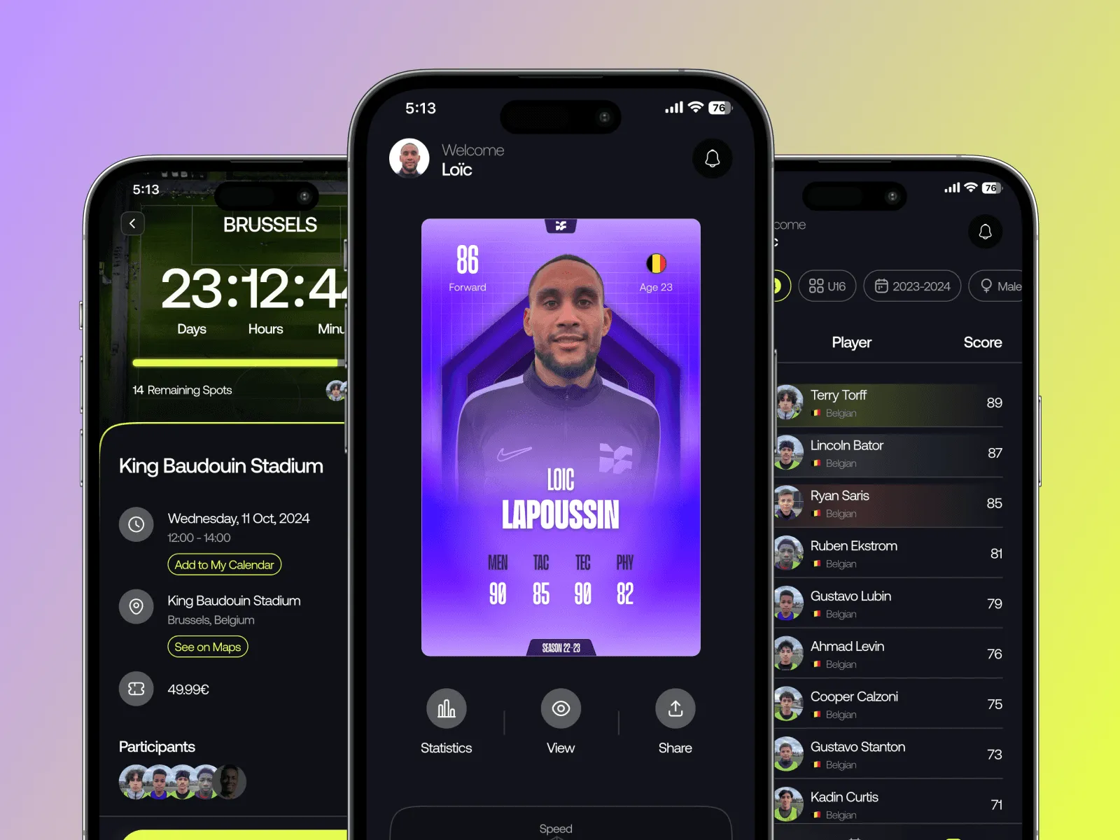 Turning a pitch-side football test into a scouting platform